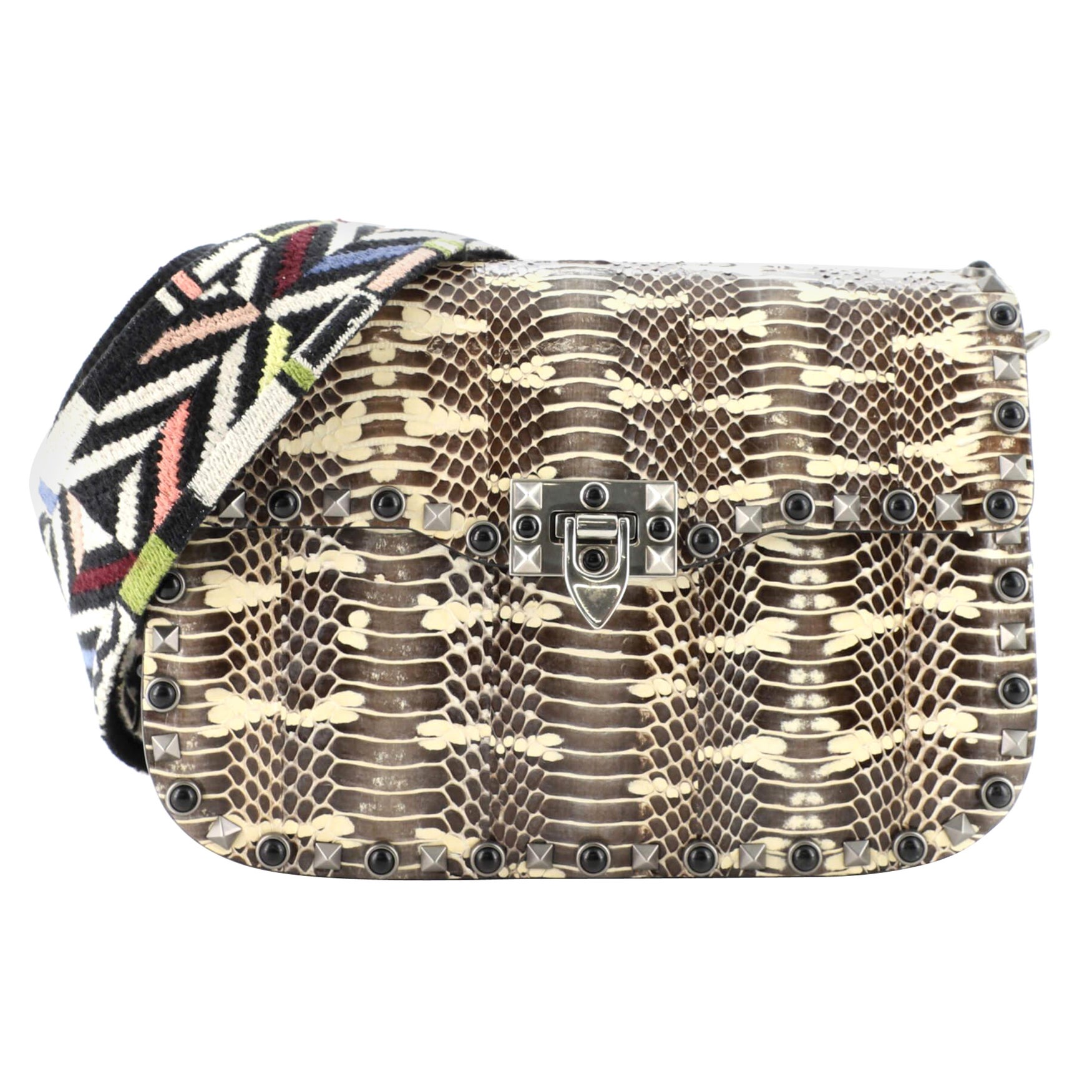 Valentino Rockstud Blue Crossbody Bag For Sale at 1stDibs