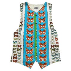 Gianni Versace Iconic Butterfly Printed Vest SS 1995