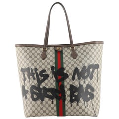 Gucci x Balenciaga The Hacker Project Graffiti Large Tote Bag