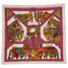 Hermes Le Danse du Cheval 55" Cashmere Shawl 8