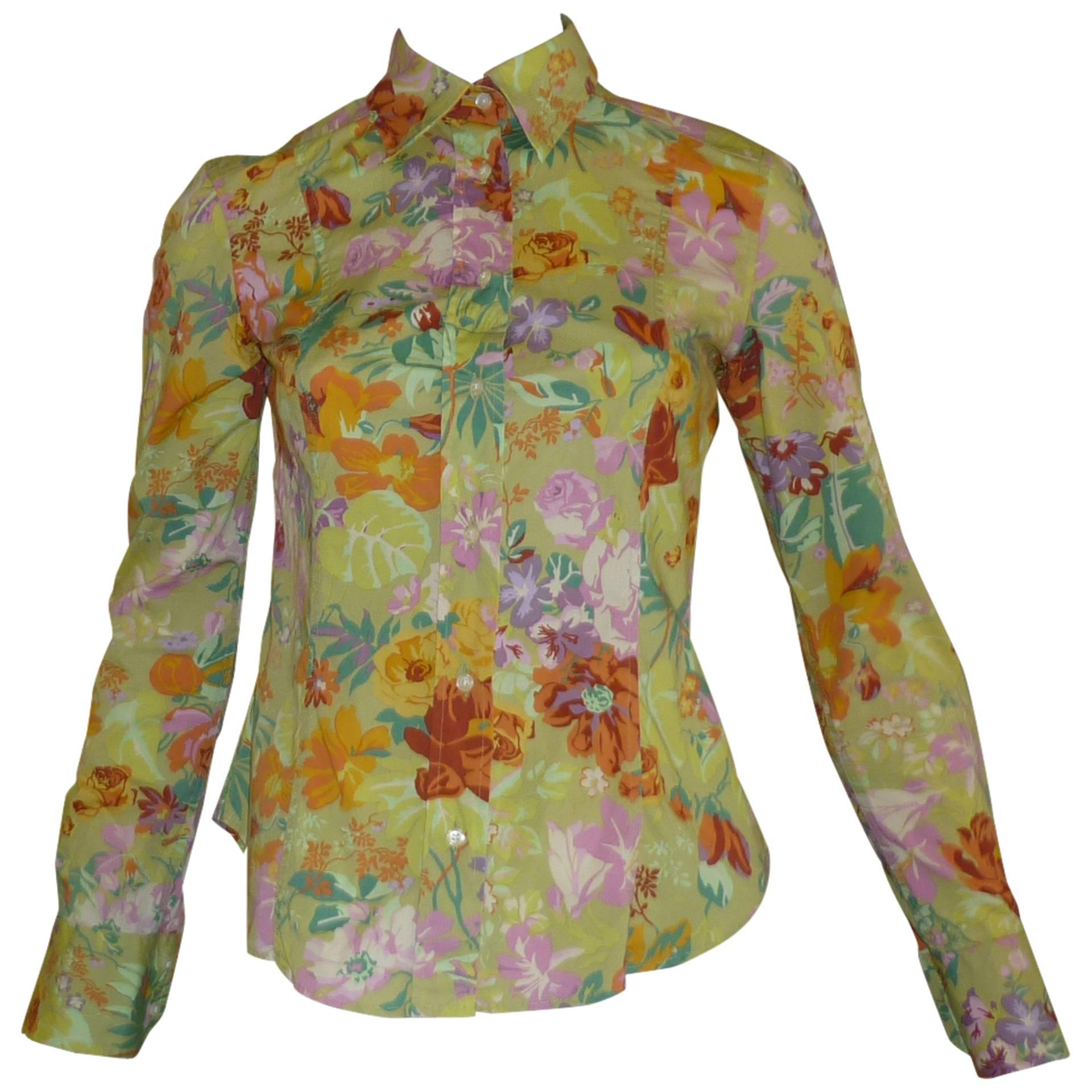 ETRO Cotton Floral Shirt (42 ITL)