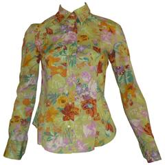 ETRO Cotton Floral Shirt (42 ITL) 10