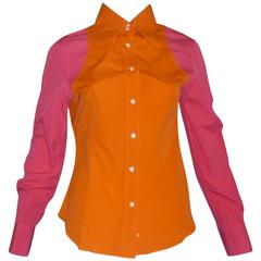 ETRO Color Block Cotton Shirt (44 ITL) 9