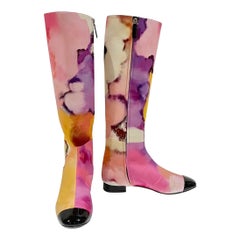 Used Chanel Watercolor Boots SS2015