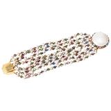 Miriam Haskell Freshwater Multi Strand Pearl Bracelet