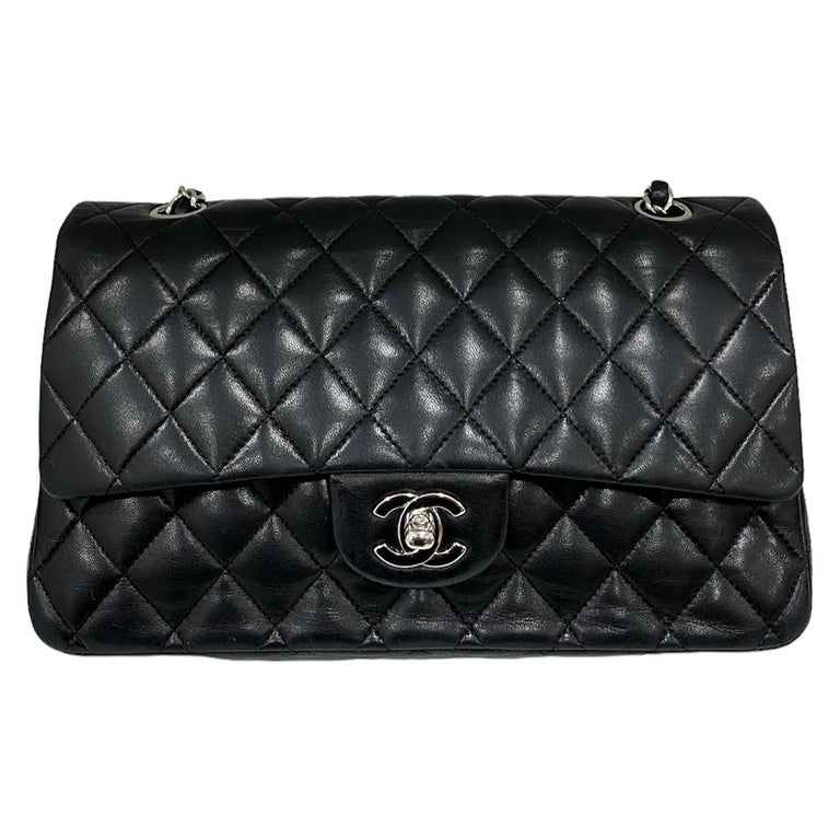 Chanel 2.55 Black Timeless Classique For Sale at 1stDibs