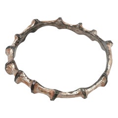 CHRISTIAN LACROIX ( attribué à) Bracelet jonc vintage en bambou vieilli
