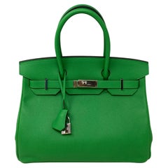Hermes Bamboo Birkin 30 Bag
