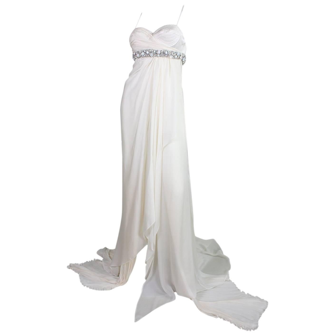 Roberto Cavalli Chiffon Goddess Gown For Sale
