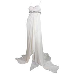 Retro Roberto Cavalli Chiffon Goddess Gown