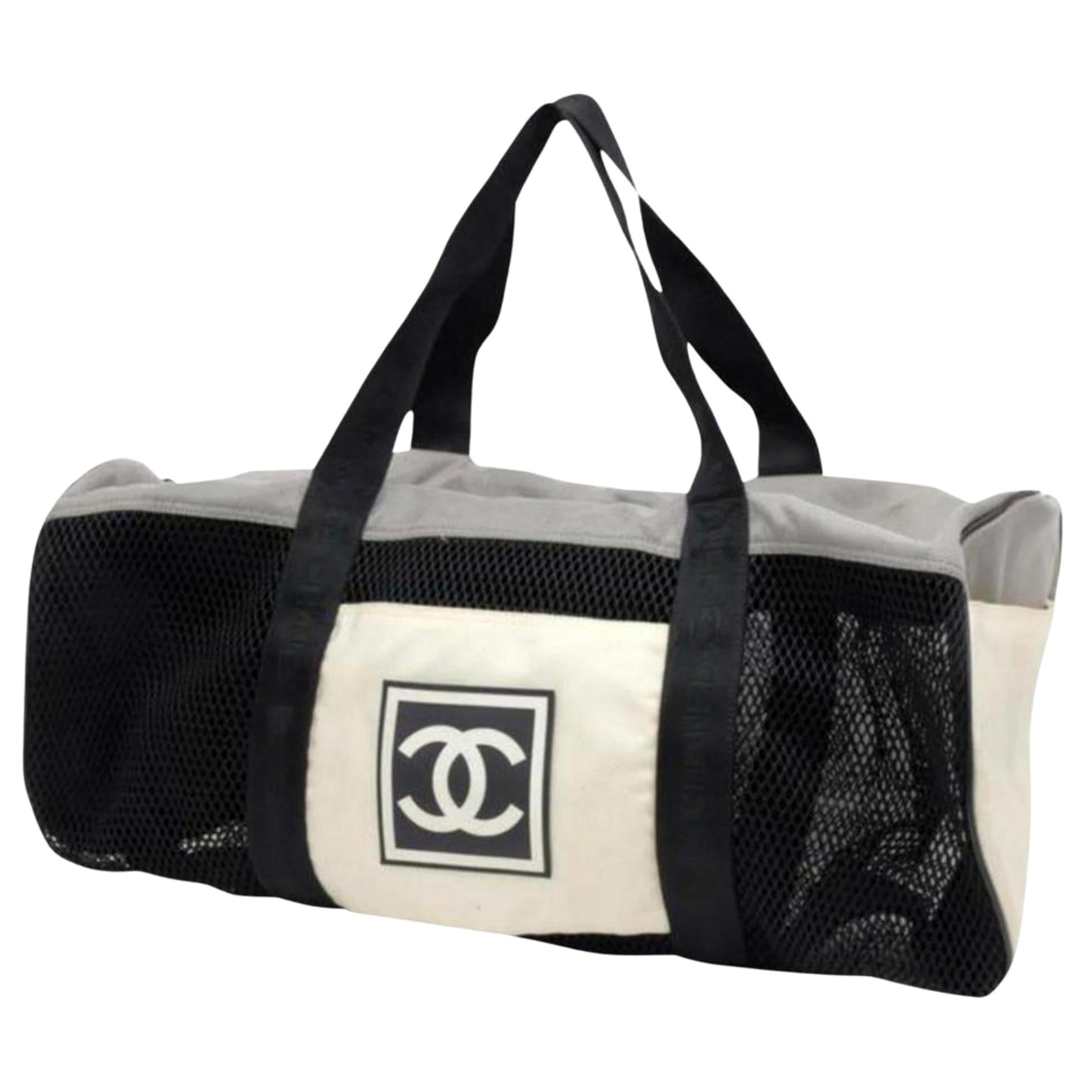 Chanel Bi Color Sport Nylon and Rubber Duffel Bag Chanel  TLC