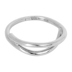 Double Band Detail Ring in Recycled Silver (Medium)