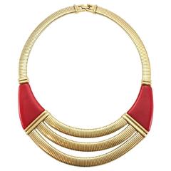 Givenchy Art Deco Inspired Necklace - 1970s