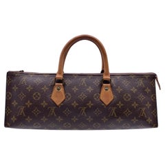 Louis Vuitton Vintage Monogrammierte Sac Triangle Tricot Tasche aus Segeltuch