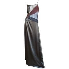 Jean Paul Gaultier Slip Dress With Sheer Inserts & Fringe 9