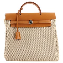 Hermes Herbag A Dos Backpack Toile