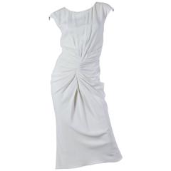 Christian Dior by John Galliano White Dress