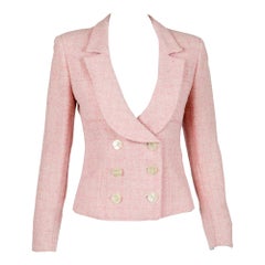 Valentino Rosa Tweed Jacke