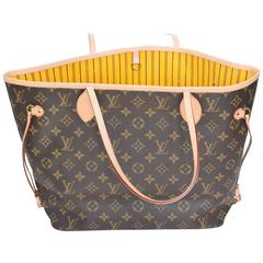 LOUIS VUITTON New With Tags! Brand New Neverfull Mm In With Pochette Dust And T