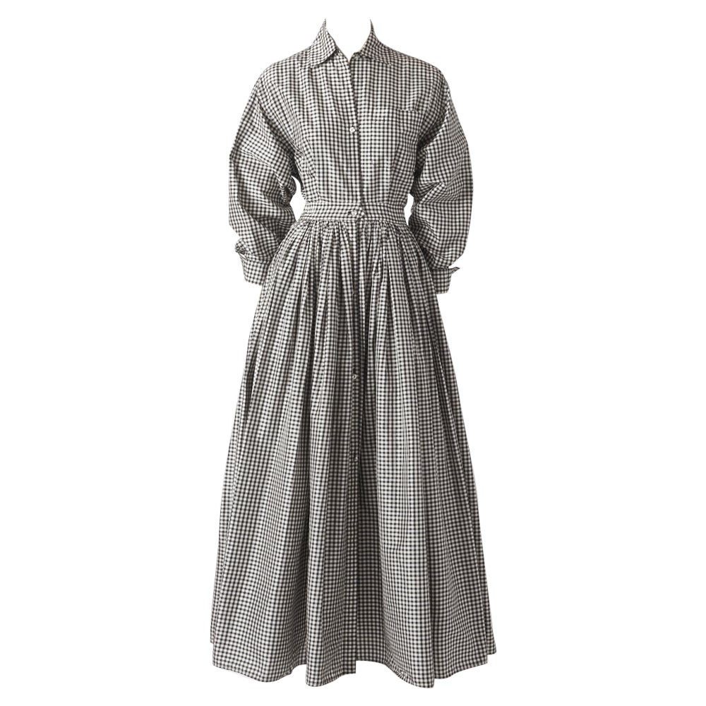 Issac Mizrahi Taffeta Shirt dress For Sale