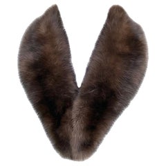 Verheyen London Mens Detachable Russian Barguzin Sable Fur Collar 