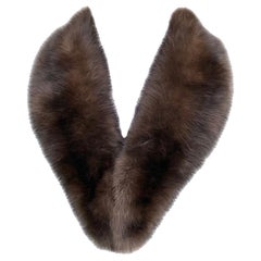 Used Verheyen London Mens Detachable Russian Barguzin Sable Fur Collar 