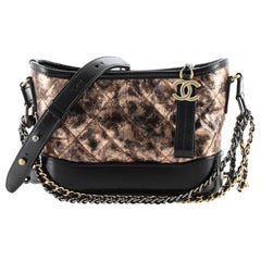 Chanel Gabrielle Hobo Quilted Crumpled Goatskin Small
