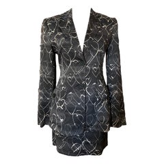 Abito vintage anni '90 con gonna di jeans Moschino