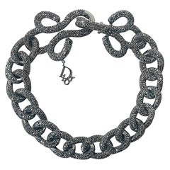 CHRISTIAN DIOR VINTAGE CHAIN Necklace 