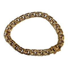 Vintage 1960s UnoAErre Solid 14k Gold Bracelet