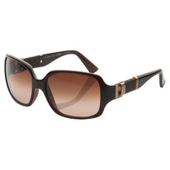New Fendi Brown and Gold Sunglasses with Case