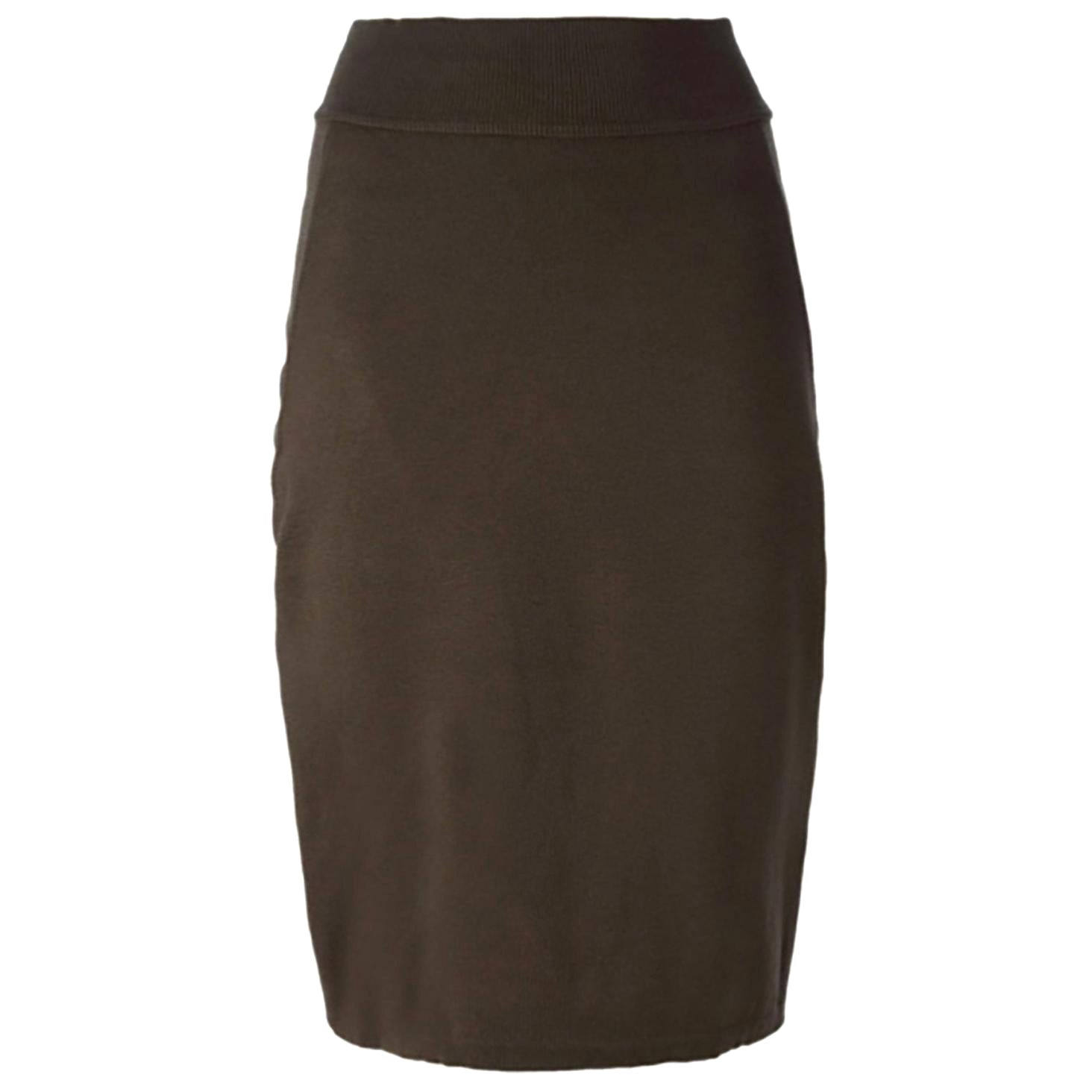 Alaia Leather Skirt For Sale at 1stDibs