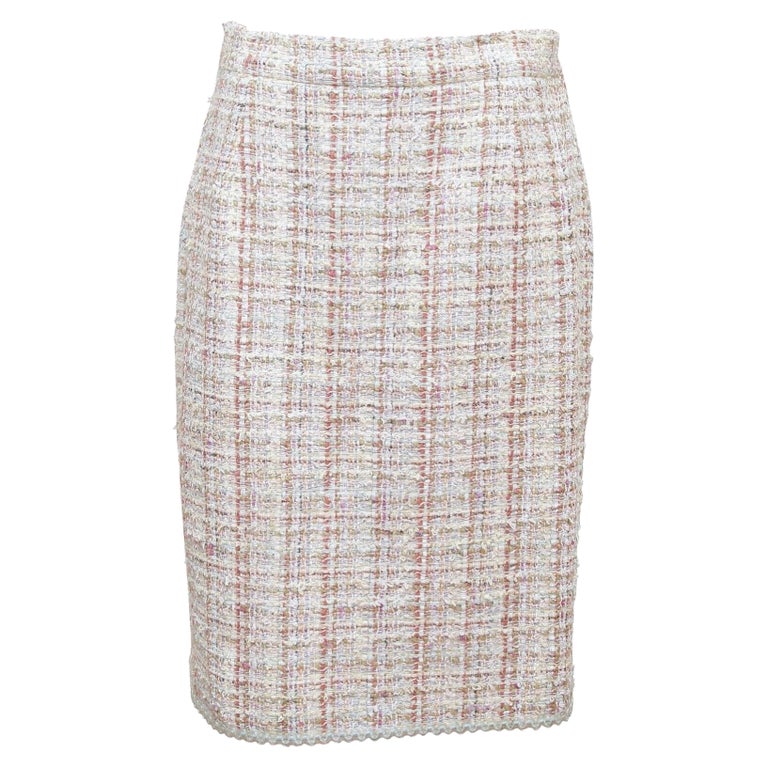 Chanel Runway Tweed Skirt Set For Sale at 1stDibs