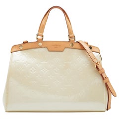 Louis Vuitton Blanc Corail Monogram Vernis Brea MM Bag