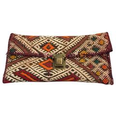 Moroccan Antique Textile Clutch 