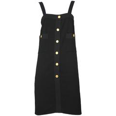 Chanel Gold Button Shift Dress