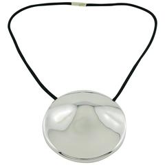 Thierry Mugler Rare "Le Talisman" Sterling Silver Pendant Necklace 5