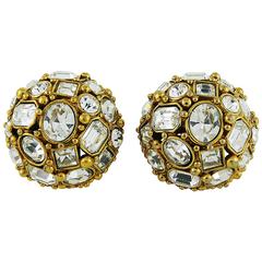 Vintage Dior Clip On Earrings 61 For At 1stdibs Dior Vintage Ont Domed Clip On Earrings