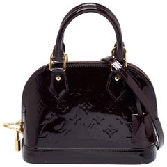 Louis Vuitton Amarante Vernis Alma BB Tasche mit Monogramm