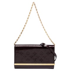 Louis Vuitton Amarante Monogram Vernis Ana Chain Clutch