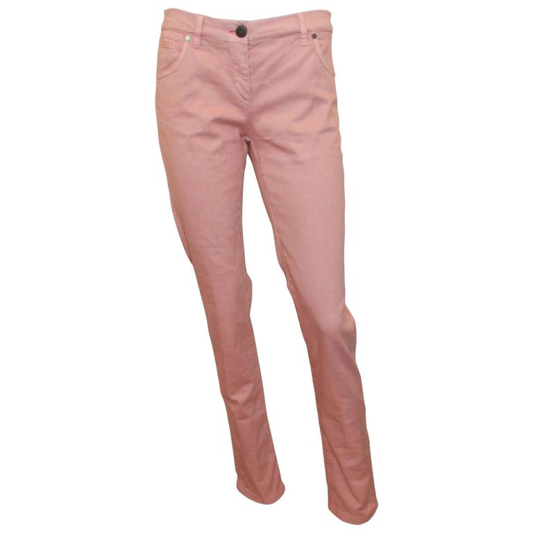 Brunello Cucinelli Blush Cotton Jeans 6 For Sale at 1stDibs blush jeans