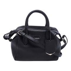 Used Balenciaga Black Leather Infanta Miami Boston Bag