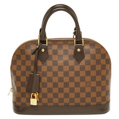 Louis Vuitton Damier Ebene Canvas Alma PM Bag