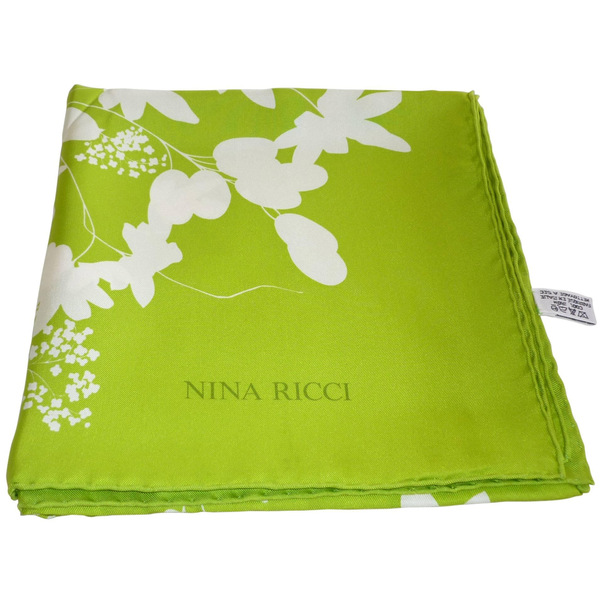 Vintage Nina Ricci Silk Twill Scarf