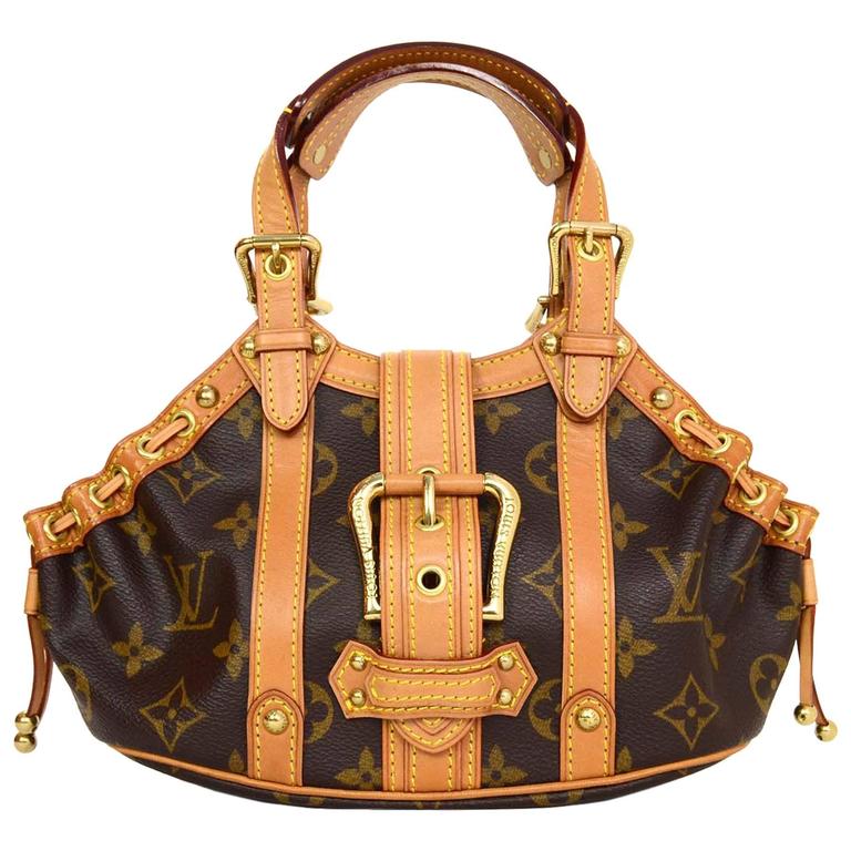 Louis Vuitton Brown Monogram Theda PM Handbag with GHW at 1stdibs