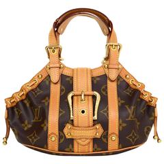 Louis Vuitton Brown Monogram Theda PM Handbag with GHW