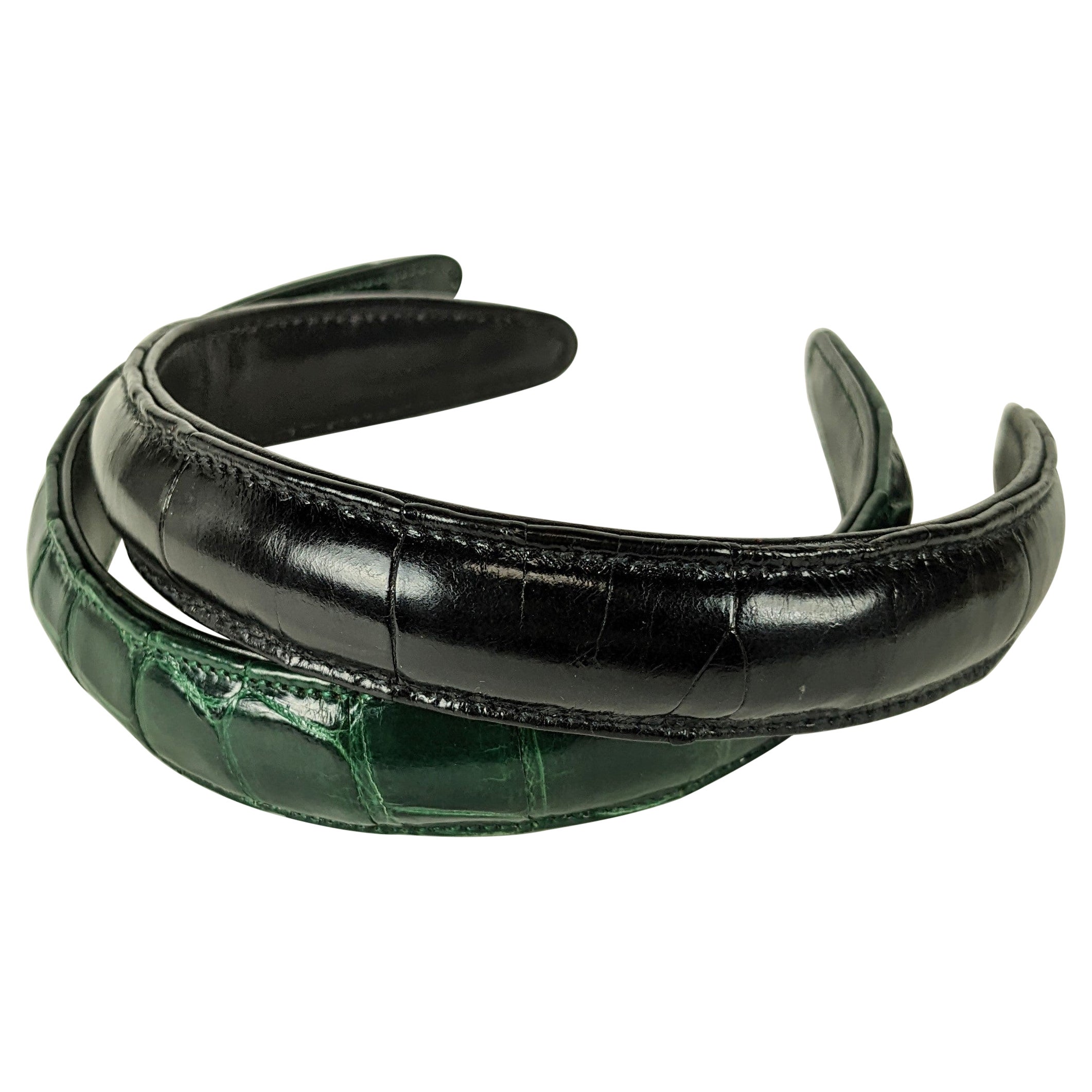 Pair of Alligator Hair Bands For Sale