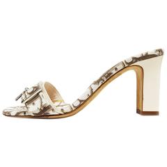 Dior Monogrammed Strap Mule Sandal 