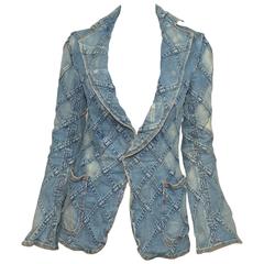 Junya Watanabe for Comme des Garcons AD 2001 Patchwork Denim Jacket 4