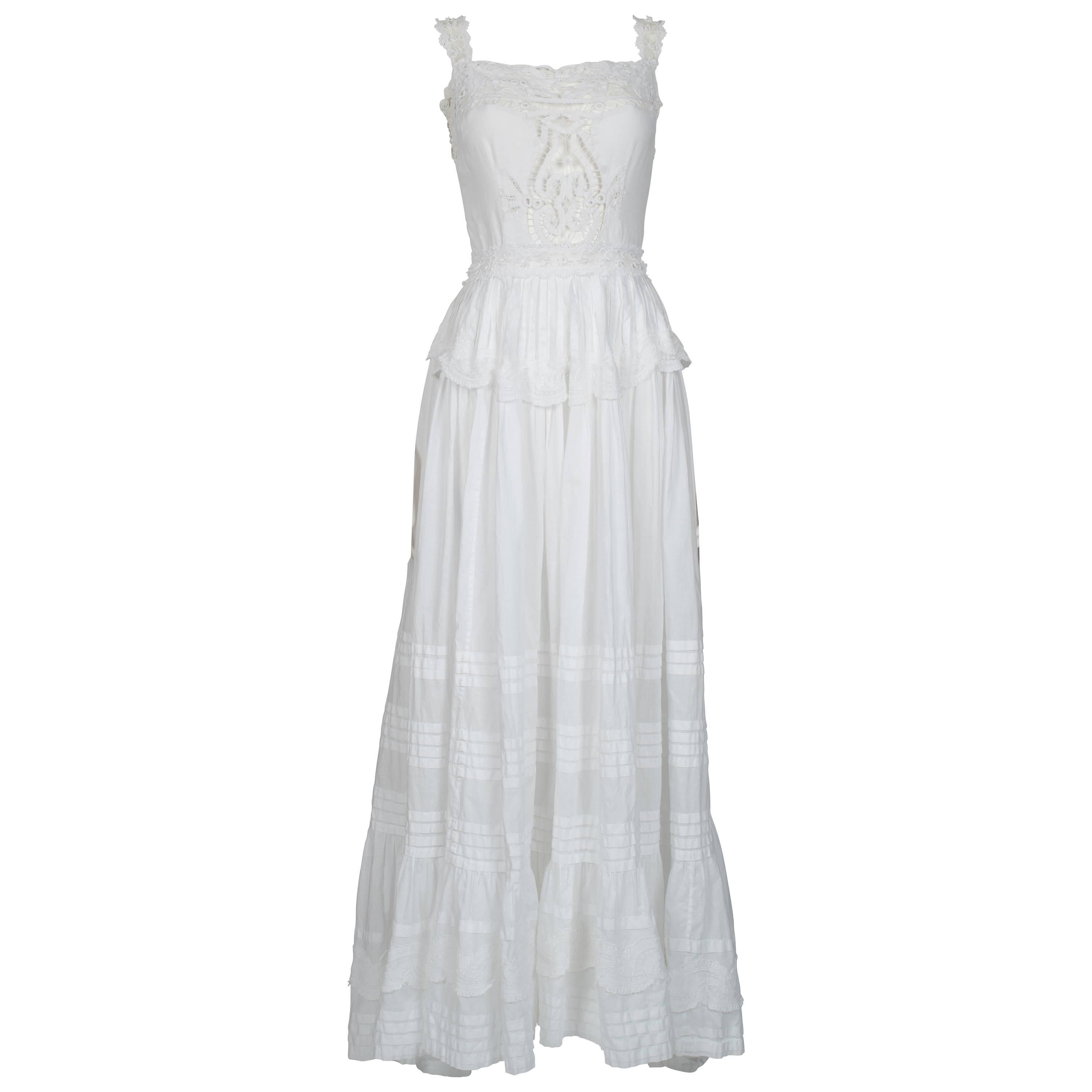 Theodora van Runkle Designed 'Victorian Style' Dress ca 1970 For Sale